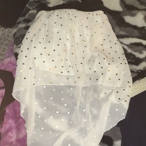 white skirt